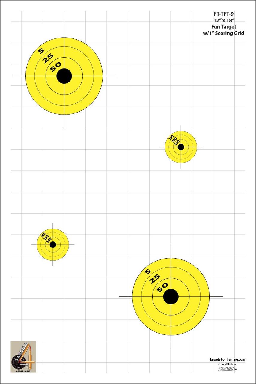 FT-TFT 9: Pkg of 20 Targets - Targets 4 Training